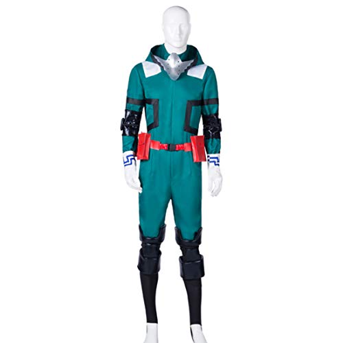 Seciie Anime My Hero Academia Cosplay, Boku no Hero Academia Izuku Midoriya Deku Cosplay Kostüm Kampfanzug Gymnastik Uniformen Mädchen - S von Seciie