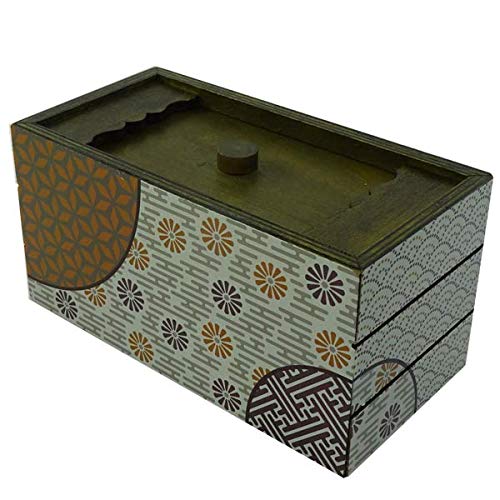 Secret Box XP0159 Spring Holzpuzzle Japanische Stufe 5. Geniusspiel Schatzsicherung 16 x 7,9 x 7,9 cm, bunt, único von Secret Box