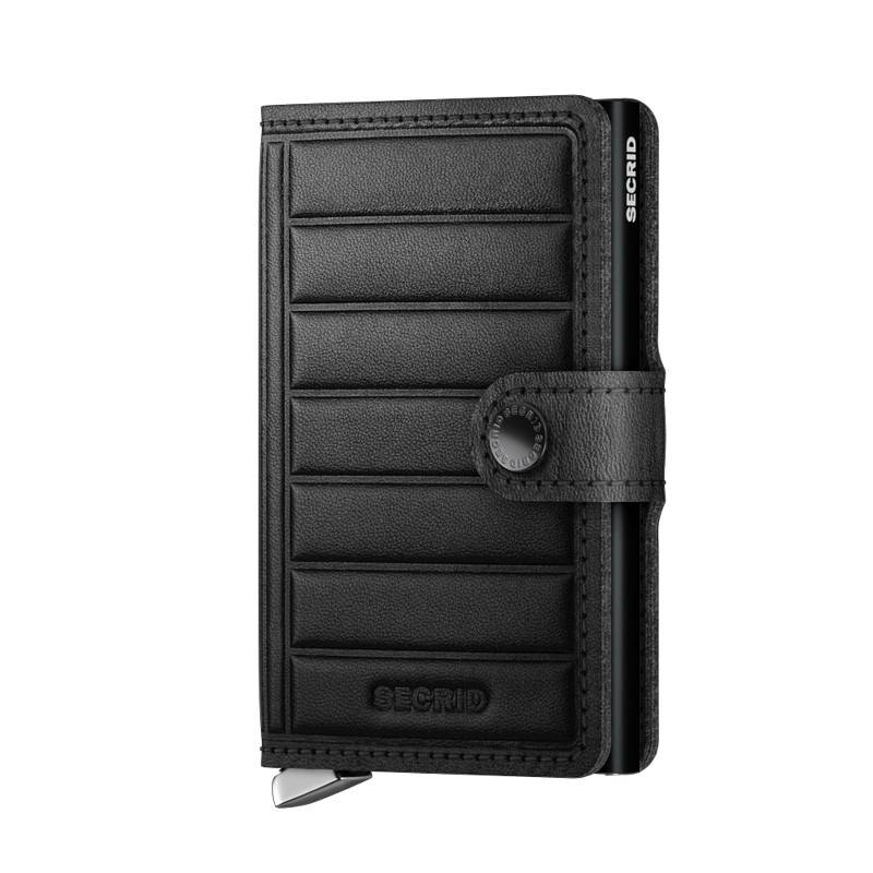 Secrid Kartenetui Miniwallet Premium Emboss Lines Black von Secrid