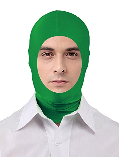 Seeksmile Unisex Spandex Full Cover Zentai Hood Mask (Adult Size, Forest Green Open-Face) von Seeksmile