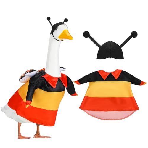 Seenelling Halloween-Monarch-Schmetterlings-Outfits für 58,4 cm hohe Zement- oder Kunststoff-Veranda, Gans, Rasengans, Kleidung für Hofgans von Seenelling