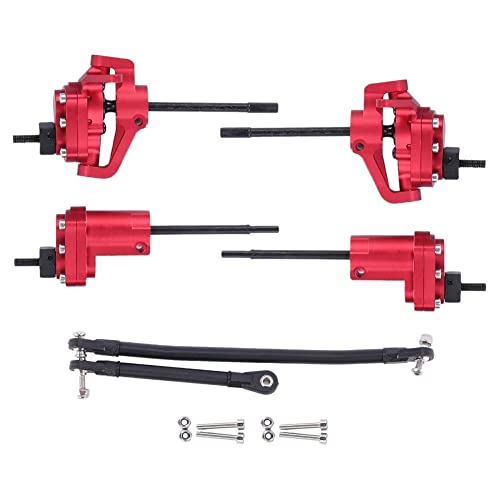 Sefdrert AR44 Axle Metall-Portalachsen-Set Vorne und Hinten für Axial SCX10 II 90046 1/10 RC Crawler Car Upgrades Teile Zubehör, 1 von Sefdrert