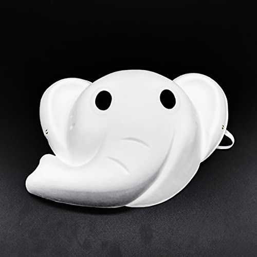 Seglory 8 Stück DIY Weiße Masken aus Papier zum Bemalen, Maskerade-Masken Überstreichbare Papiermasken für Karneval, Cosplay, Halloween, Party, Tiermasken für Erwachsene Kinder von Seglory