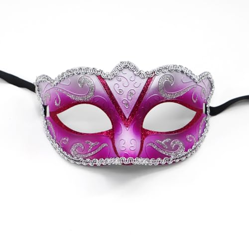 Seglory Venezianische Maskerade Maske, Augenmaske Damen Herren für Halloween Abendkleid Tanzball Party Karneval Maskenball Fasching Verkleidun Gesicht Kostüm von Seglory