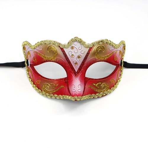 Seglory Venezianische Maskerade Maske, Augenmaske Damen Herren für Halloween Abendkleid Tanzball Party Karneval Maskenball Fasching Verkleidun Gesicht Kostüm von Seglory