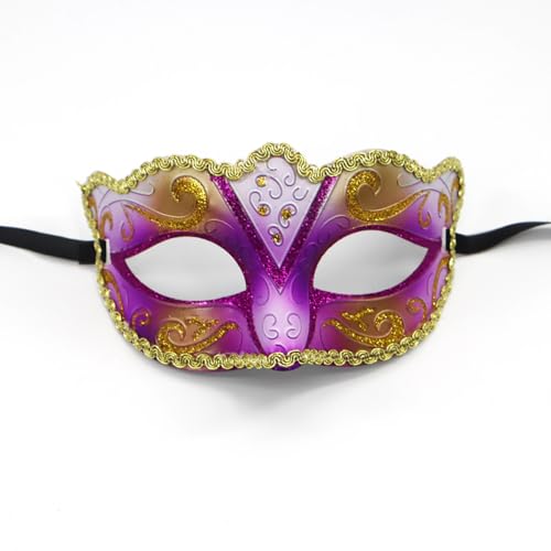 Seglory Venezianische Maskerade Maske, Augenmaske Damen Herren für Halloween Abendkleid Tanzball Party Karneval Maskenball Fasching Verkleidun Gesicht Kostüm von Seglory