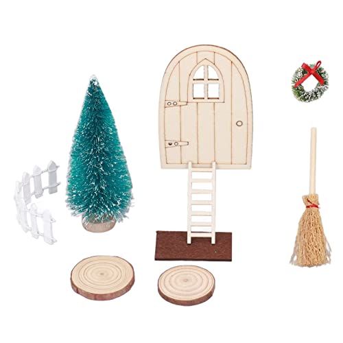 Puppenhaus-Weihnachtsdekoration, hochwertiges Birkenmaterial, lebendiges, modisches, exquisites Design, Miniatur im Maßstab 1:12, mit feiner Handwerkskunst, für Kinder, Freunde, von Segrehy