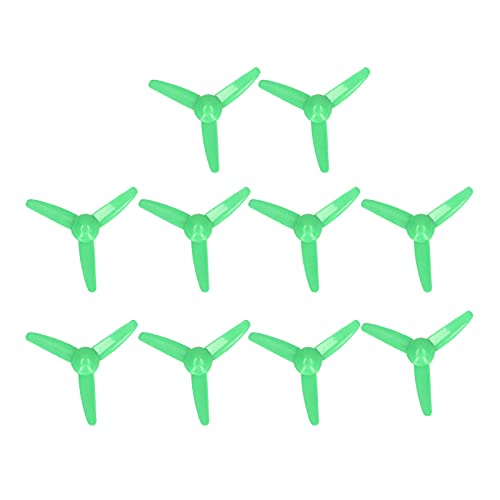 Segrehy 3-Blatt-Propeller, 10-teiliger Ersatz für die Herstellung von Bastelspielzeugen, Gelb (Grün) von Segrehy