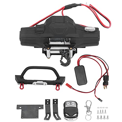 Segrehy RC -Metall -Frontstoßstange mit Winde und Fernbedienung für axiale SCX10 1/10 RC Crawler -Upgrade -Teile Segrehy RC -Metall -Frontstoßstange mit Winde und Fernbedienung für axiale SCX10 1/10 RC Crawler -Upgrade -Teile von Segrehy