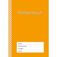 Klassenbuch 'Standard', Umschlagfarbe: orange von Seibert GmbH Multi-Media Verlag