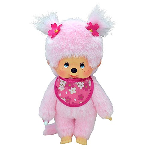 Kirschblüten-Mädchen | 20 cm | Monchhichi Puppe | mit rosa Fell von Sekiguchi