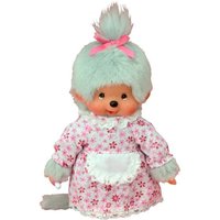 Monchhichi Pl�schfigur Gro�mutter mit Kleid grau 20cm von Sekiguchi