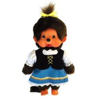 Monchhichi Pl�schfigur M�dchen Bayrisch braun 20cm von Sekiguchi