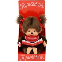 Monchhichi Plüschfigur Mädchen mit Fotoalbum rot/braun 20cm Monchhichi Plüschfigur Mädchen mit Fotoalbum rot/braun 20cm von Sekiguchi