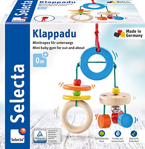 Selecta 61045 Klappadu, Minitrapez und Babyspielzeug, 19 cm von Selecta