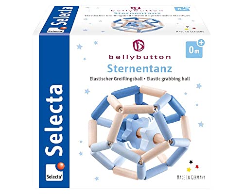 Selecta 64022 Sternentanz blau, bellybutton, Greiflingsball, 11,5 cm von Selecta