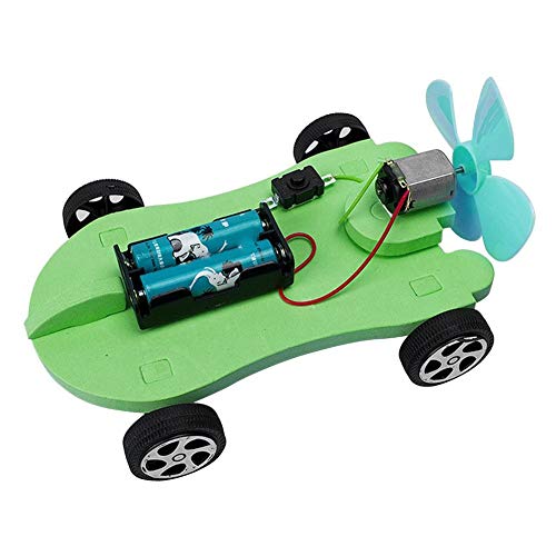 Wind Power Auto, DIY Spaß Lernspielzeug Handgemachte Elektrische Wissenschaft Experimente Kit Spielzeugauto Für Vorschulbildung Spielzeug für Kinder von Semme