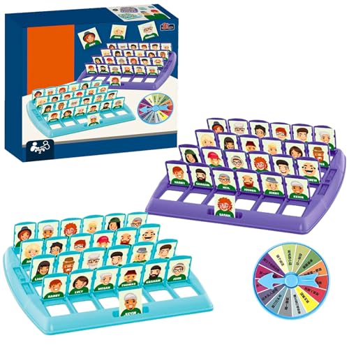 Wer Ist Es Spiel,Wer Bin Ich Spiel,Wer ist es Lustiges Ratespiel Brettspiel,Guess Who What Spiel,Brettspiel Wer Ist Es,Family Erraten Spiele FüR Eltern Kind Interaktives Spielzeug von Senchinner