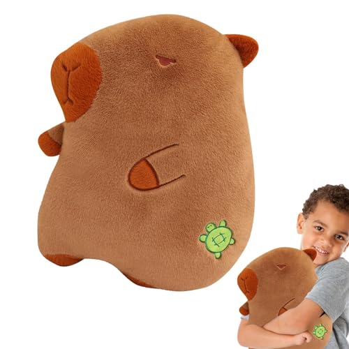 Capybara Stofftier,Gefülltes Capybara Plüschtier, 48cm Capybara Plüschtier Plüschtier, braune realistische Tier-Heimdekoration, Wurfkissen, Stofftiere für alle Altersgruppen, Kinder, Mädchen, von Senermter