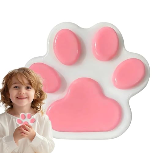 Cat Paw Anti Stress Ball, 2024 Neu Squeeze Spielzeug, Squeeze Toy, Cat Paw Anti-Stress Ball, Decompressing‌ Squeeze Toys Katzenpfoten, Cute Soft Cat Paw Squeeze Toys von Senermter