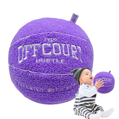 Plüsch Basketball Kissen, Basketballkorb Plüsch, 25cm Plüsch Basketball Spielzeug, Weiche Basketball Stuhlkissen, Gefüllte Weiche SCreative Dekoration Spielzeug Für Kinder von Senermter