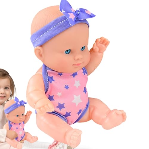 Realistische Puppe,Realistische Kinderpuppe | Ganzkörper weiche wiedergeborene Kinderpuppe mit beweglichem Gelenk,Realistische, elastische und bewegliche Real-Life-Reborn-Puppe für Weihnachten und Geb von Senermter