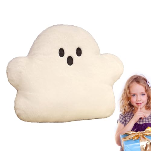 Senermter Geisterstofftier, Geisterkissen - Süßes Plüschkissen Kissen,Weiche und Flauschige Halloween-Dekokissen, Plüschpuppenspielzeug für Feiertagsparty, Couch, Sofa von Senermter