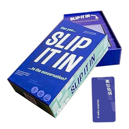 Senermter Slip It In Card Game, Slip It In Easy to Learn & Play Game, Break The Ice Card Game, Funny Gathering Game Playing Cards for Fun Family Game Night von Senermter