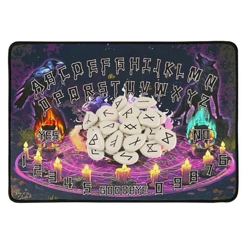 Senermter Wahrsagerige Werkzeuge, Pendelmatte - Gummi -Hexen -Brettspiel | Square Design, präzisionsgefertigte Altar-Hexenversorgung für Tarot-Leseschalter-Meditationsraum Senermter Wahrsagerige Werkzeuge, Pendelmatte - Gummi -Hexen -Brettspiel | Square Design, präzisionsgefertigte Altar-Hexenversorgung für Tarot-Leseschalter-Meditationsraum von Senermter