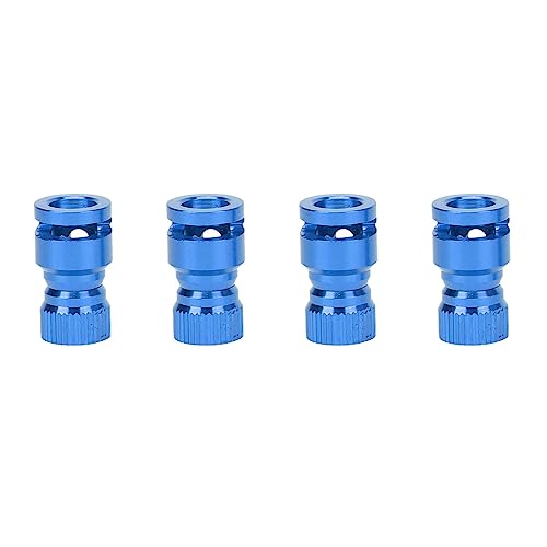 4PCS RC Körper Shell Montieren Spalte Loch Locator Aluminium Legierung für PC PVC Fernbedienung Auto Shell (Blue) von Senrusa