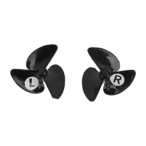 Senrusa 2Pcs RC Propeller Klinge Kunststoff Positive Negative Montieren Wärmedämmung Sicher bedienen RC Fischerboot Zubehör von Senrusa