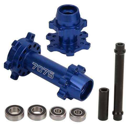 Senrusa RC Motorrad Rad Sechskantnaben Aluminium Vorderrad Hinterrad Sechskantnabe für LOSI 1/4 Promoto MX Elektro-Motorrad Modifikation Upgrade (Blau) von Senrusa