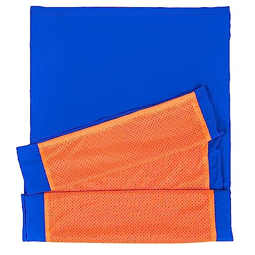 Sensory Owl Sensorischer Tunnel Für Kinder Sinnestunnel Stofftunnel Spieltunnel 50 x 200 cm Sensory Play Stressabbau Autismus ADHD Hilfsmittel Waschbar Elastisch Lycra Blau Orange von Sensory Owl