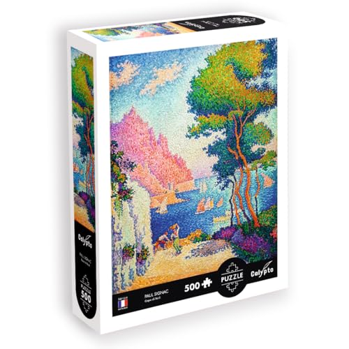 Calypto 3907308 Genua Capo di Noli, 1000 Teile Puzzle mit Soft-Touch, Kunstpuzzle mit samtiger Oberfläche, für Erwachsene und Kinder ab 9 Jahren, Paul Signac von Sentosphere