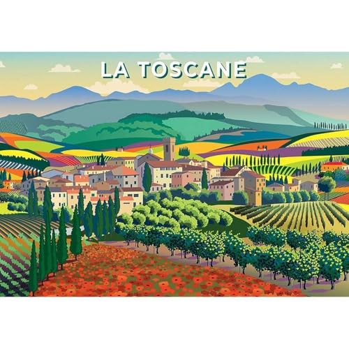 Puzzle 1000 Teile – Landschaft der Toskana – Sentosphère – Kreation Véronique Debroise Puzzle 1000 Teile – Landschaft der Toskana – Sentosphère – Kreation Véronique Debroise von Sentosphere