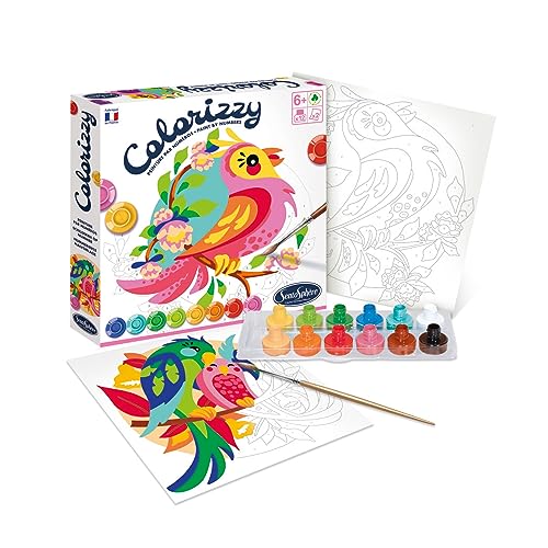 Sentosphere 3904505 Colorizzy, Malen nach Zahlen, Malset für Kinder, Vögel, Bastelset, Kreativ-Set, DIY Sentosphere 3904505 Colorizzy, Malen nach Zahlen, Malset für Kinder, Vögel, Bastelset, Kreativ-Set, DIY von Sentosphere