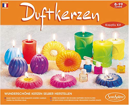 Sentosphere 3923500, Kreativ Kit Duftkerzen, Kreativset, Kerzen selber Machen, DIY, Bastelset für Kinder ab 8 Jahren, Mehrfarbig von Sentosphere