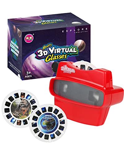 SeptCity 3D View Masters für Kinder mit 2 Rollen, Rot von SeptCity