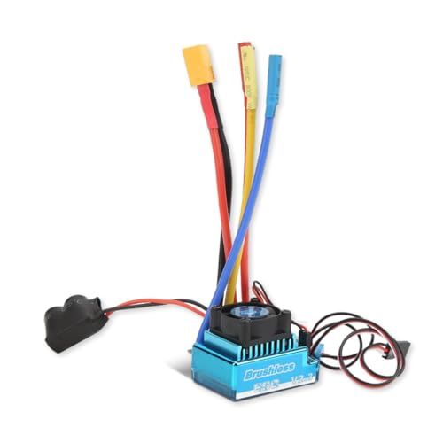 120A Fernbedienung Brushless ESC, Externer Programmieranschluss, 120A ESC, 9 Gang Beschleunigungseinstellung, Xt60 Stecker One Touch Einstellung ESC für 1/10 1/8 Rc Car von Septpenta