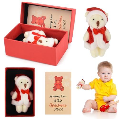 A Little Pocket Bear Hug, Taschenbär-Plüschspielzeug, Positive Mini Teddybären, Kuscheltier-Bärenpuppe, Taschenumarmungen für Kinder, Weihnachtsgeburtstags-Abschlussgeschenke (B) von Seqgante