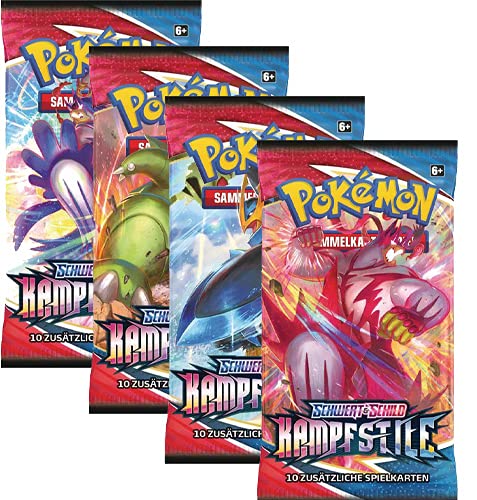 Pokemon Schwert & Schild - Kampfstile - 4 Booster - Deutsch von Pokémon