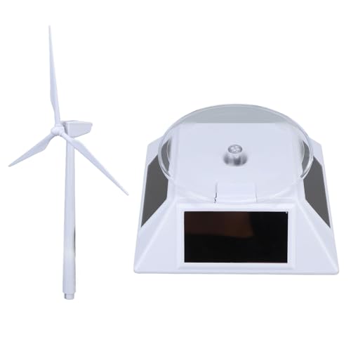 Solarenergie-Windmühle, dekoratives Mini-Solarenergie-Windmühlen-Spielzeug, Turbinenmodell, Dual-Use-Turbine, solarbetriebene Windmühlen, Desktop-Wind, solarbetriebene Windmühlen von Serlium