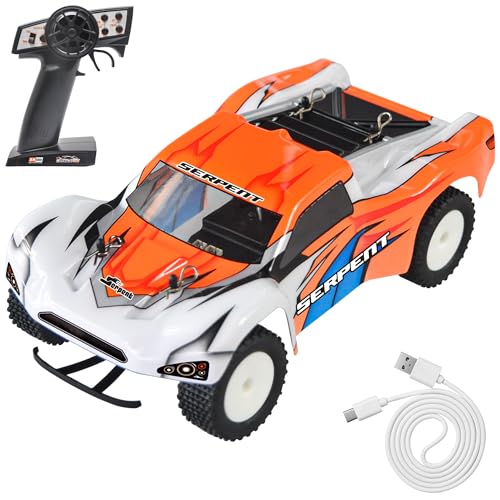 Serpent 1:24 Mini Spyder RC Auto mit Gyro, 1/24 Maßstab 2,4 GHz Off-Road RC Auto, All Terrain Off-Road Buggy RTR Hochleistung mit 1 Batterie 1 USB-Datenkabel Serpent 1:24 Mini Spyder RC Auto mit Gyro, 1/24 Maßstab 2,4 GHz Off-Road RC Auto, All Terrain Off-Road Buggy RTR Hochleistung mit 1 Batterie 1 USB-Datenkabel von Serpent