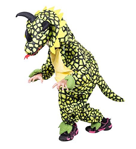 Dino-Kostüm Triceratops, F123 104-110, für Kind-er, Dinosaurier-Kostüme Saurier Drache-n Fasching Karneval Karnevalskostüm-e Kinder-Faschingskostüme von Seruna