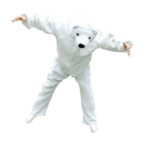 Eisbär-Kostüm, F24 L-XL, für Erwachsen-e Männer Frau-en, Eis-Bären Polar-bär Kostüm-e Fasching Karneval Fasnacht Faschingskostüm-e Karnevalskostüm-e von Seruna