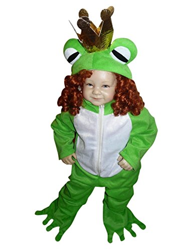 Seruna Frosch-König Kostüm, Sy12 80-86, für Baby Babies Klein-Kind, Frösche Märchen Kostüm-e Fasching Karneval Kleinkinder-Karnevalskostüme Faschingskostüme von Seruna