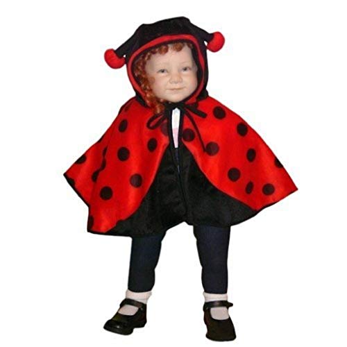 Marienkäfer-Kostüm, An38 74-98, Umhang Baby Babies Klein-Kind, Ladybug Käfer Kostüm-e Fasching Karneval Kleinkinder-Karnevalskostüme Faschingskostüm-e von Seruna