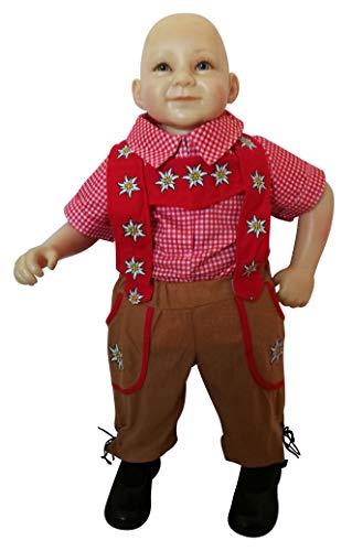 Oktoberfest-Kostüm Bayer, F120 Gr. 104-110, Kinder-Kostüm, traditionelles Bayern-Kostüm für Kinder, Fasching Karneval, Klein-Kind Karnevalskostüme, Kinder-Faschingskostüme, Weihnachts-Geschenk von Seruna