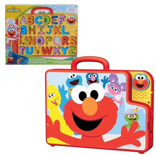 Just Play 57588-GER-2K-004-OPP Sesame Street Elmo Sesamstraße Elmos Lernbuchstaben im Lerntafel-Bus, Lernen und Bildung im Vorschulalter, Kinderspielzeug ab 2 Jahren, Mehrfarbig, 28.58 von Sesame Street