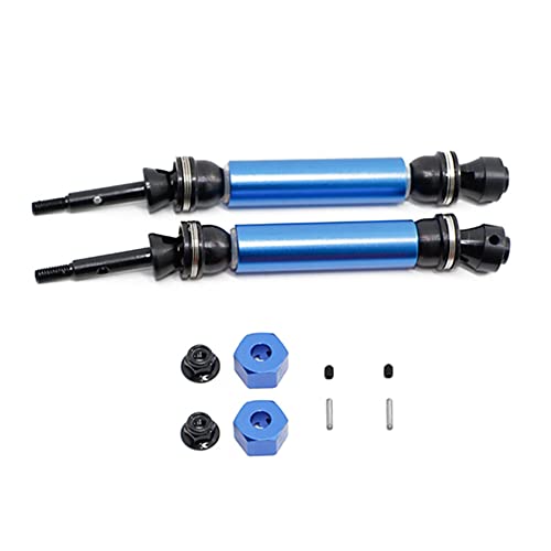 Sessleger 2 Stück Hinterradgetriebe aus CVD-Metall für 1/10 Slash Stampede Hoss VXL 2WD RC Auto-Upgrade, Blau von Sessleger